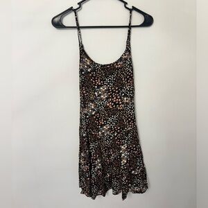 Black floral Sundress